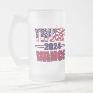 Trump Vance 2024 Mattglas Bierglas
