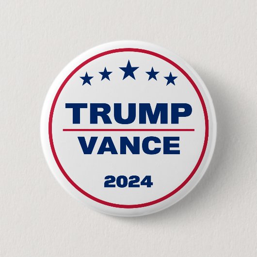 Trump Vance 2024 nimmt die Wahl 2024 zurück Button (Vorderseite)