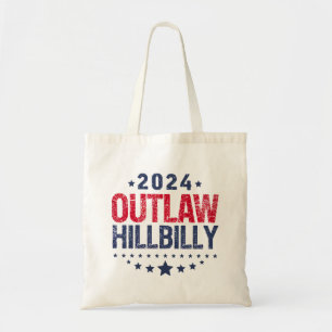 Trump Vance 2024 Outlaw Hillbilly US-Flagge Tragetasche