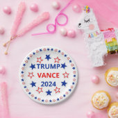 Trump, Vance 2024 Paper Plate Pappteller (Party)
