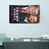Trump Vance 2024 Politische Kampagne Banner (Messeveranstaltung)