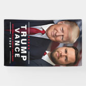 Trump Vance 2024 Politische Kampagne Banner (Horizontal)