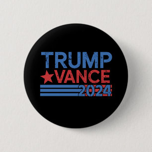 Trump Vance 2024 Präsident 47 USA Vintage Button