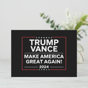 Trump Vance 2024 Präsident JD Vance Vice MAGA Einladung