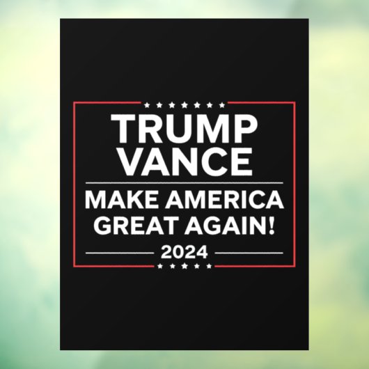 Trump Vance 2024 Präsident JD Vance Vice MAGA Fensteraufkleber (Blatt 3)
