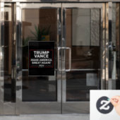 Trump Vance 2024 Präsident JD Vance Vice MAGA Fensteraufkleber (Büro Tür)