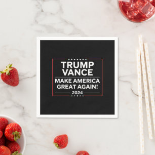 Trump Vance 2024 Präsident JD Vance Vice MAGA Serviette