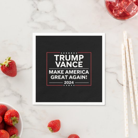 Trump Vance 2024 Präsident JD Vance Vice MAGA Serviette (Beispiel)