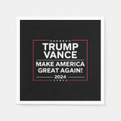 Trump Vance 2024 Präsident JD Vance Vice MAGA Serviette (Vorderseite)