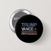 Trump Vance 2024 Präsident Trump Unterstützer Button (Vorne & Hinten)