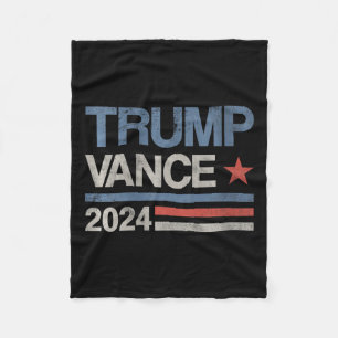 Trump Vance 2024 Präsident Trump Unterstützer Fleecedecke