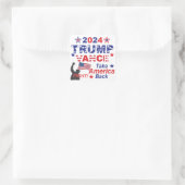 TRUMP VANCE 2024 QUADRATISCHER AUFKLEBER (Tasche)