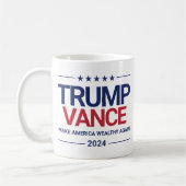 Trump Vance 2024 Republikaner MAWA Custom Kaffeetasse (Links)
