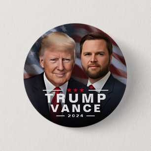 Trump Vance 2024 Republikanischer Präsident VP Button