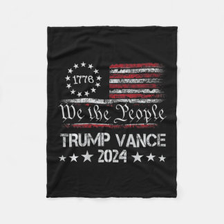 Trump Vance 2024 Retro Stripe Trump Jd Vance (auf  Fleecedecke