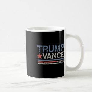 Trump Vance 2024 Retro Stripe Trump Jd Vance Kaffeetasse