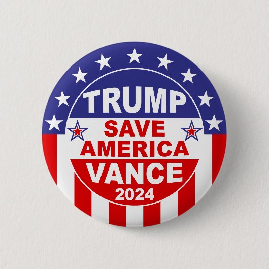 TRUMP VANCE 2024 RETTE AMERIKA BUTTON (Vorderseite)