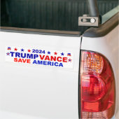 Trump Vance 2024 Rettete Amerika Autoaufkleber (Auf Lkw)