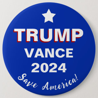 Trump Vance 2024 Rettete Amerika! Button
