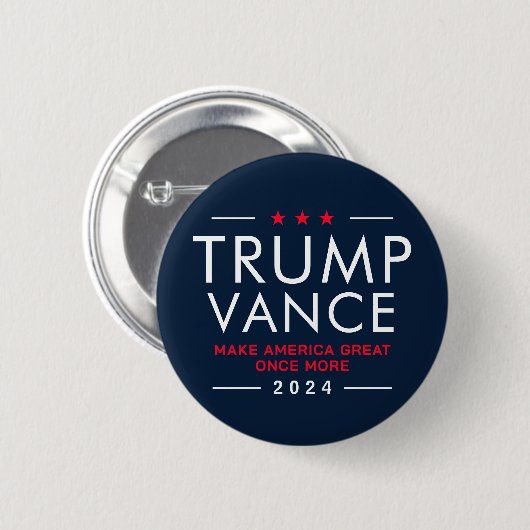 Trump Vance 2024 Sammelkampagne Button (Vorne & Hinten)