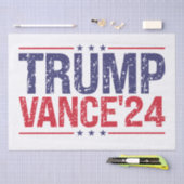 Trump Vance 2024 Seidenpapier (Handwerk)