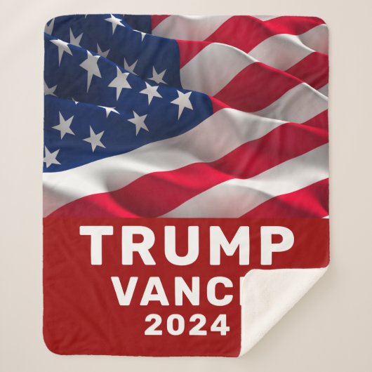 Trump Vance 2024 Sherpadecke (Vorderseite)