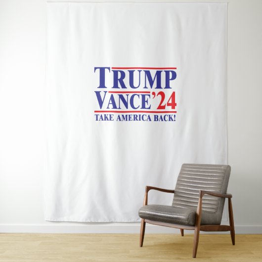 Trump Vance 2024 "Take America Back" Tapestry Wandteppich (Beispiel)