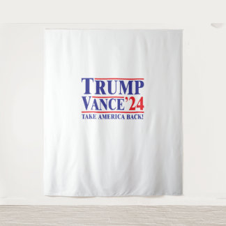 Trump Vance 2024 "Take America Back" Tapestry Wandteppich