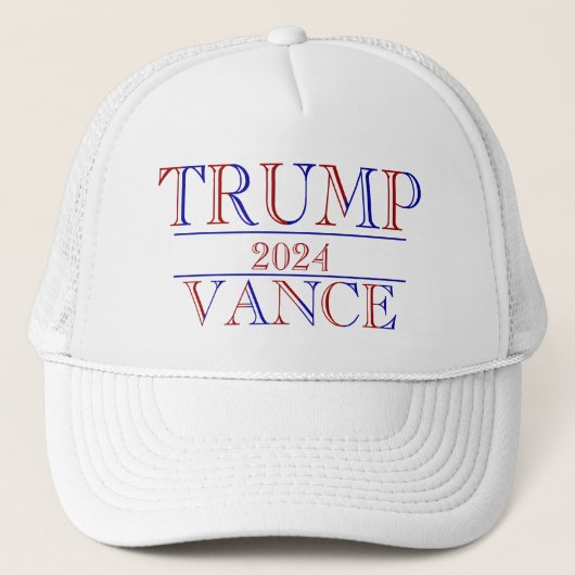 Trump Vance 2024 Truckerkappe (Vorderseite)