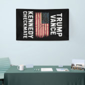 Trump Vance 2024 Trump Vance Kennedy Checkmate Banner (Messeveranstaltung)