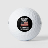Trump Vance 2024 Trump Vance Kennedy Checkmate Golfball (Vorderseite)