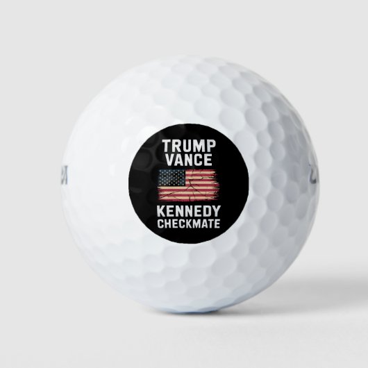 Trump Vance 2024 Trump Vance Kennedy Checkmate Golfball (Vorderseite)