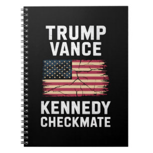 Trump Vance 2024 Trump Vance Kennedy Checkmate Notizblock