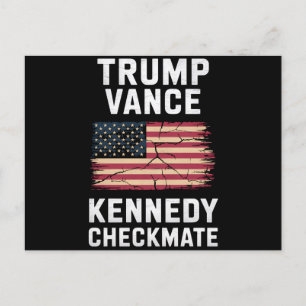 Trump Vance 2024 Trump Vance Kennedy Schachmatt Postkarte