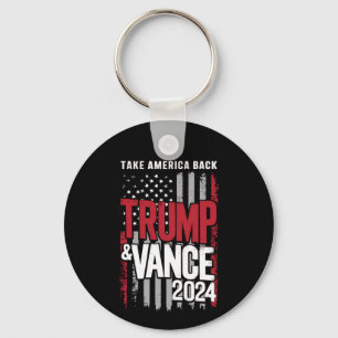Trump Vance 2024 US-Flagge Nimm Amerika zurück Schlüsselanhänger