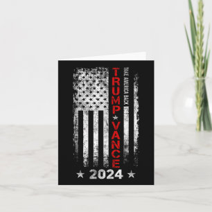 Trump Vance 2024 US-Flagge Vintage - Bring Amerika Karte