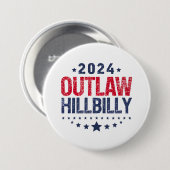 Trump Vance 2024 verbietet eine Hillbilly-US-Flagg Button (Vorne & Hinten)
