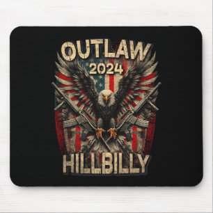 Trump Vance 2024 verbietet Hillbilly US-Flagge Vin Mousepad