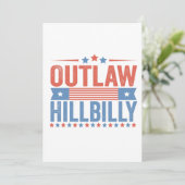 Trump Vance 2024 verbietet hillbilly-Wahl Dankeskarte (Stehend Vorderseite)