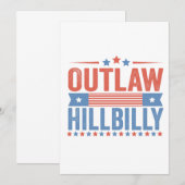 Trump Vance 2024 verbietet hillbilly-Wahl Dankeskarte (Vorne/Hinten)