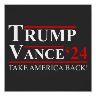 Trump Vance 2024 Vizepräsident VP Trump 2024 Poster