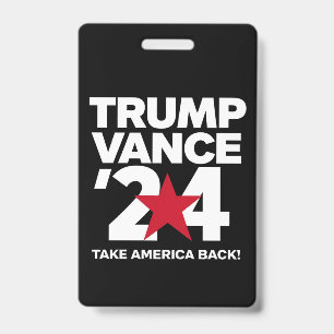 Trump Vance 2024 Wählen Sie Trump 2024 Wahl Ausweis