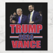 Trump Vance 2024 Weinetikett (Einzelnes Label)