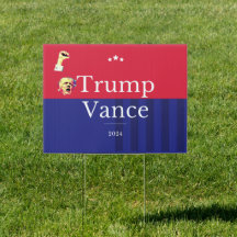 Trump Vance 2024 Yard-Zeichen