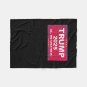 Trump Vance 2025 All The Greatness () 1 Fleecedecke (Vorderseite (Horizontal))