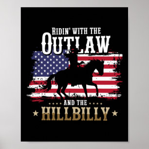 Trump Vance 2025 Reiten Mit Dem Outlaw Hillbilly  Poster