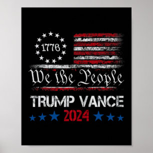 Trump Vance 2025 Retro-Streifen Trump Jd Vance 2  Poster