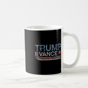 Trump Vance 2025 Vintage Grunge Retro Streifen Ret Kaffeetasse