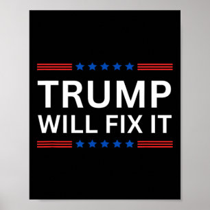 Trump Vance 2025 Wahl wird es in Ordnung bringen  Poster