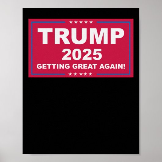 Trump Vance 2025 wird wieder groß () Poster (Vorne)